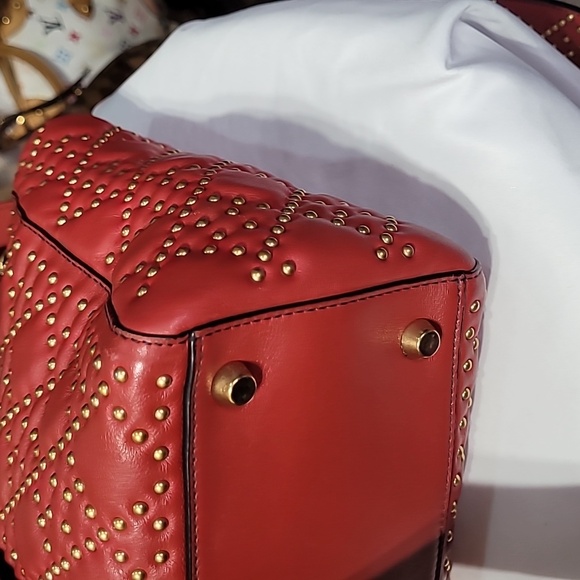 CHRISTIAN DIOR Lady Medium Studs Handbag Shoulder Bag Leather - Picture 8 of 16